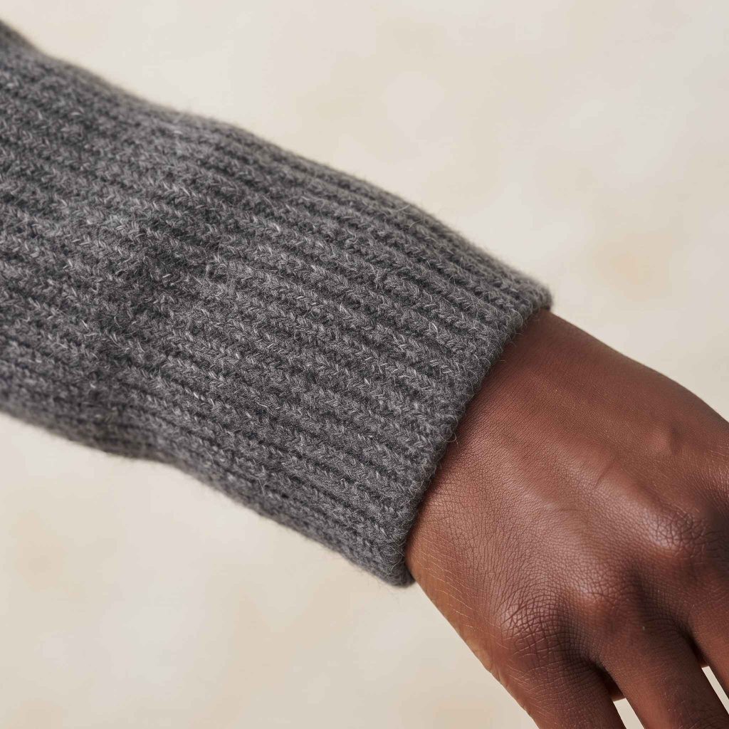 Women's Undyed Cashmere Sweater - Ella Ribbed