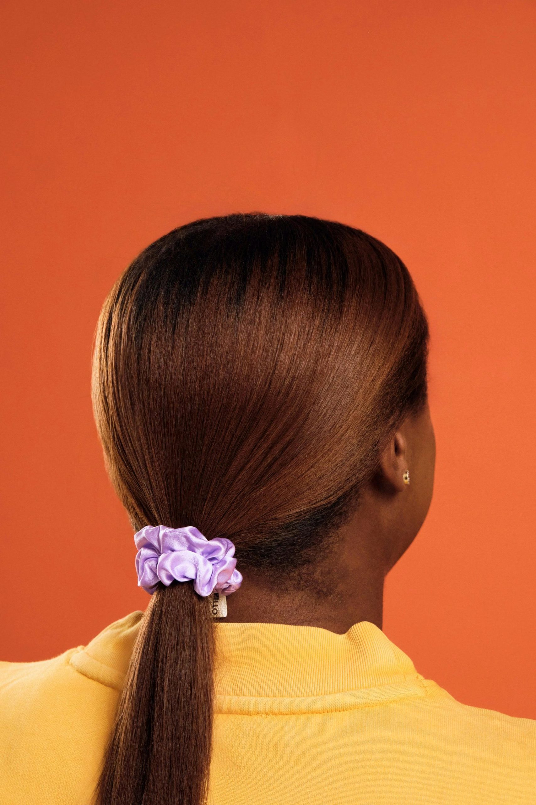 Lilac Silk Scrunchies - Image 4