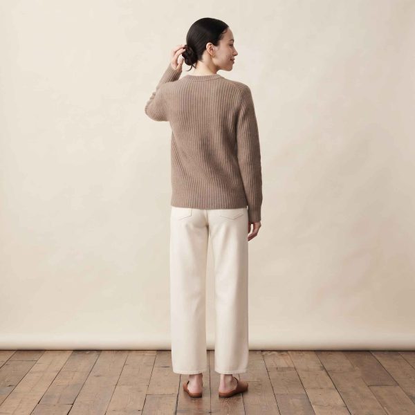 Women's Undyed Cashmere Sweater - Ella Ribbed - Image 26