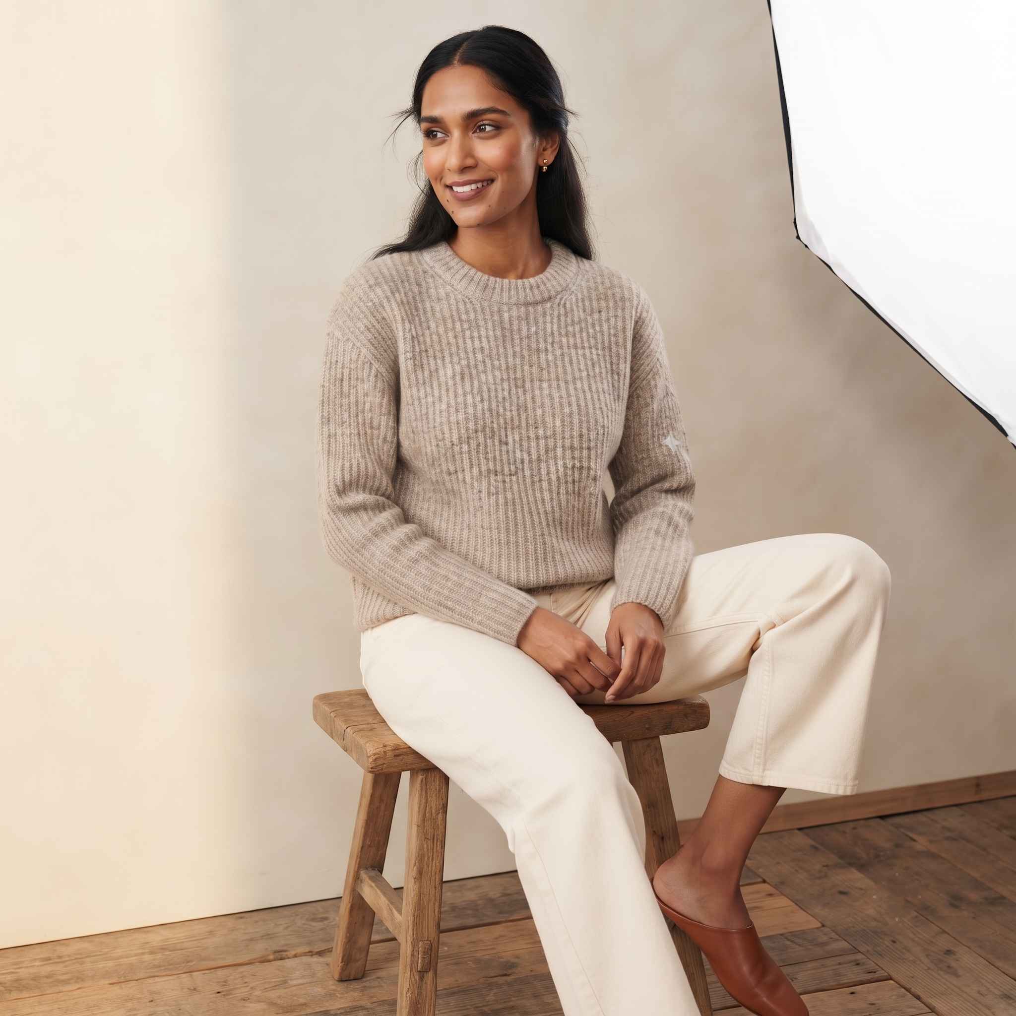 Women's Undyed Cashmere Sweater - Ella Ribbed - Image 22