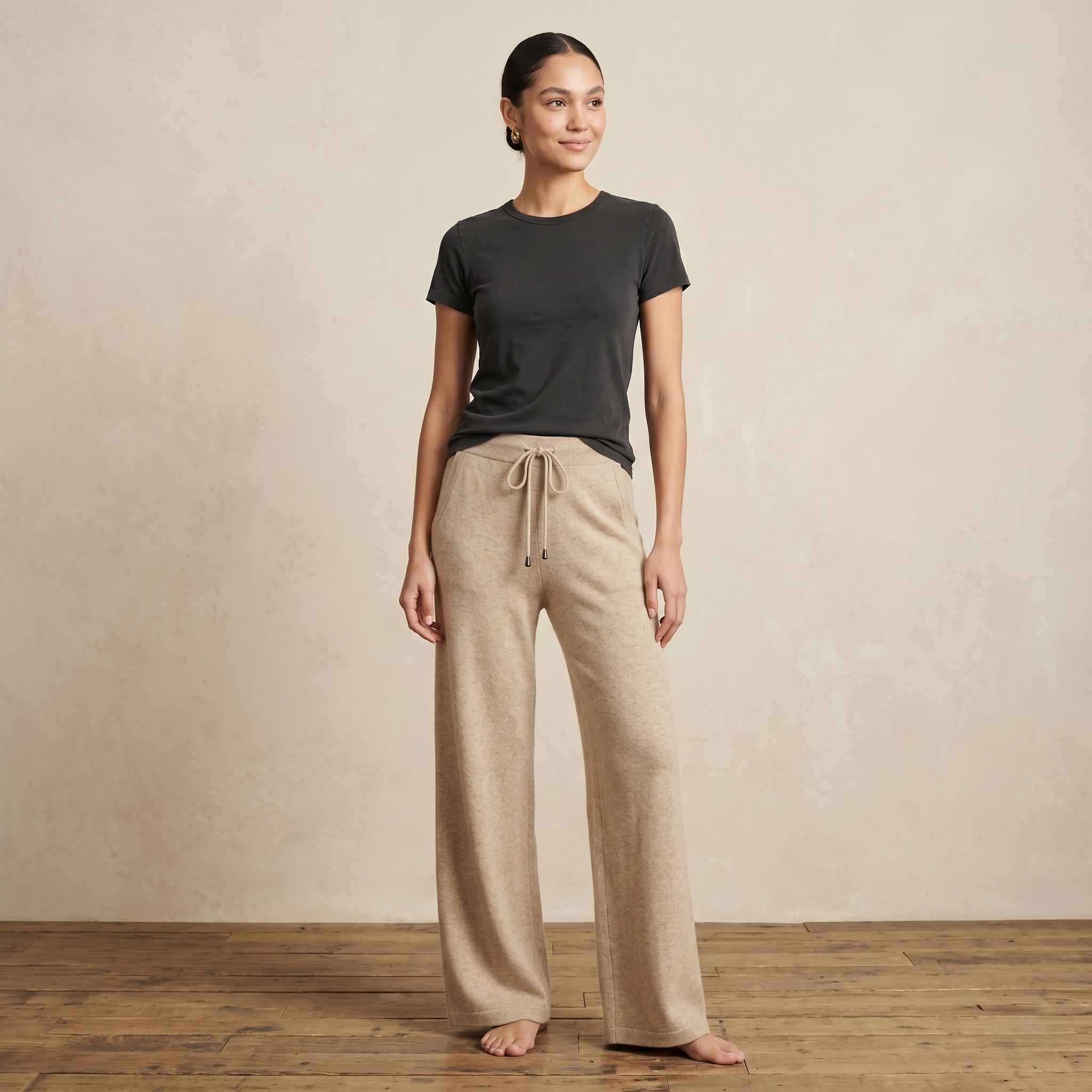 Women's Undyed Cashmere Sweatpants - Zenith Natural - Image 14