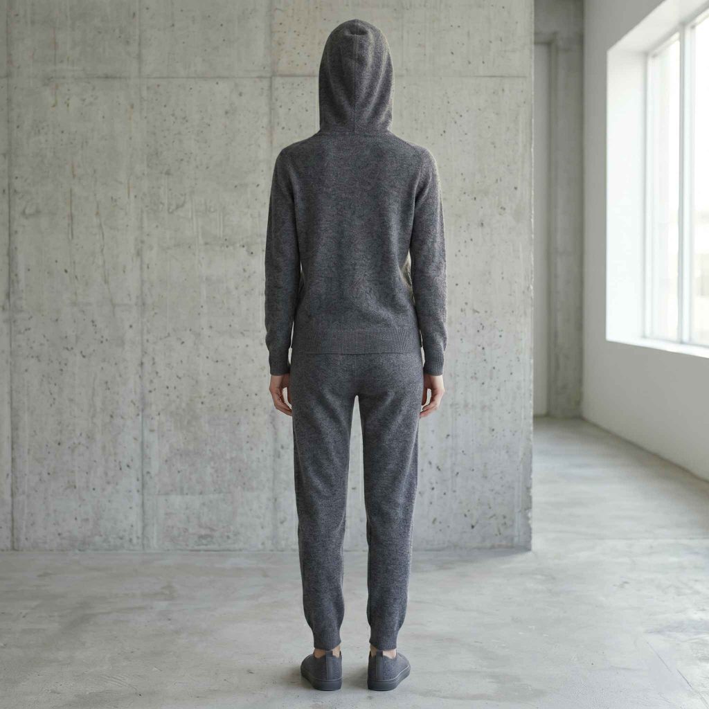 Women's Undyed Cashmere Hoodie - Natural Chyangra