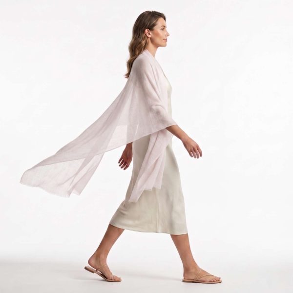 Cashmere Pashmina Shawl - Pink & Rose Heritage - Image 9
