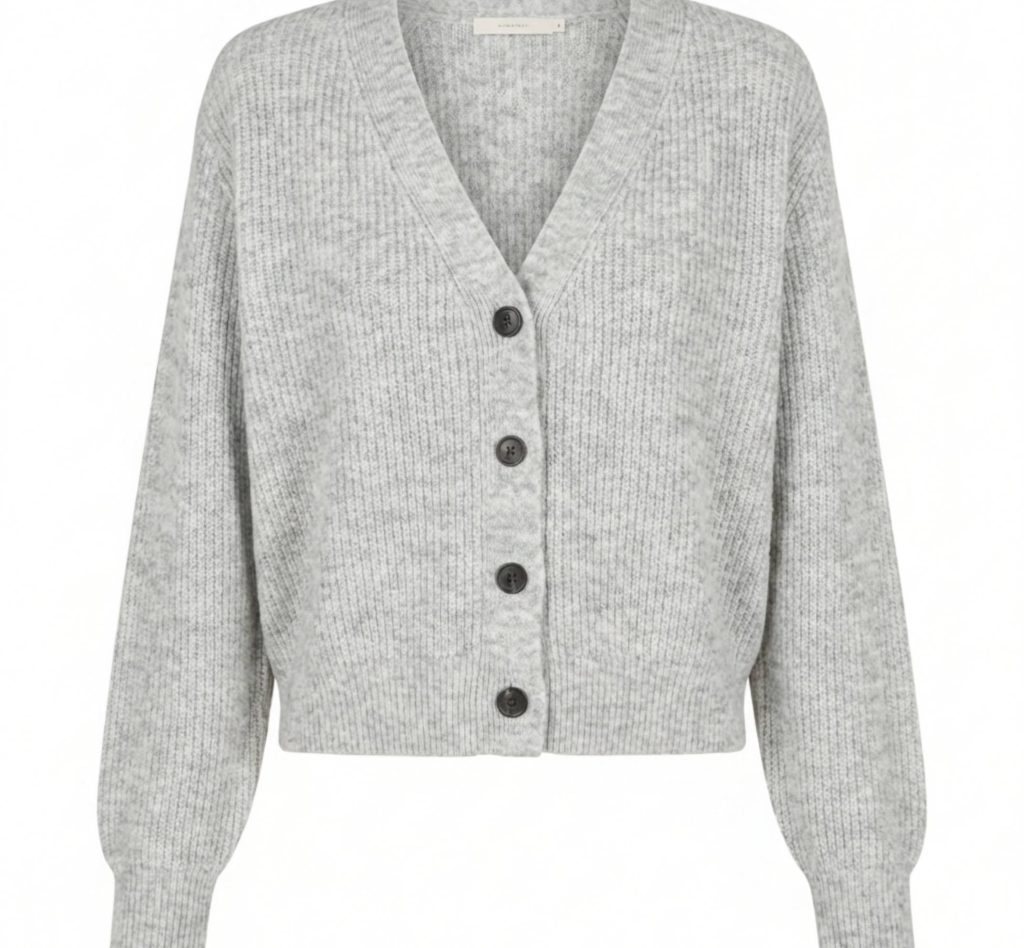 Women's Undyed Cashmere V-Neck Cardigan - Lhotse