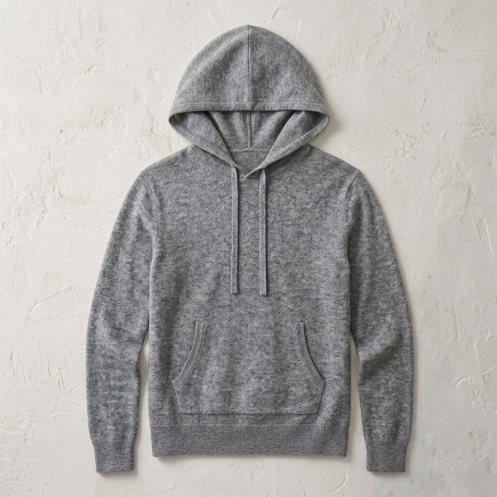 Women's Undyed Cashmere Hoodie - Natural Chyangra