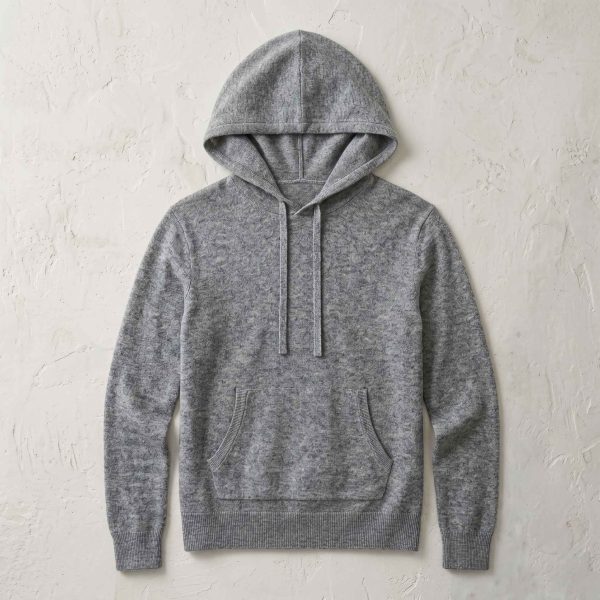 Women's Undyed Cashmere Hoodie - Natural Chyangra - Image 13
