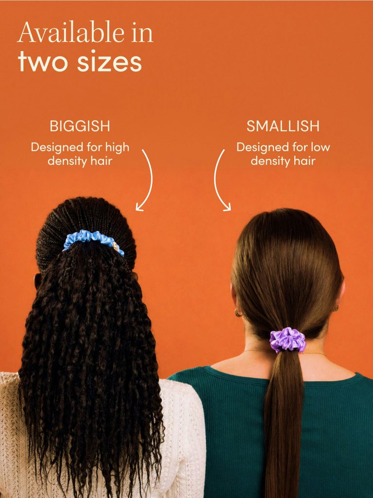 Black Silk Scrunchies