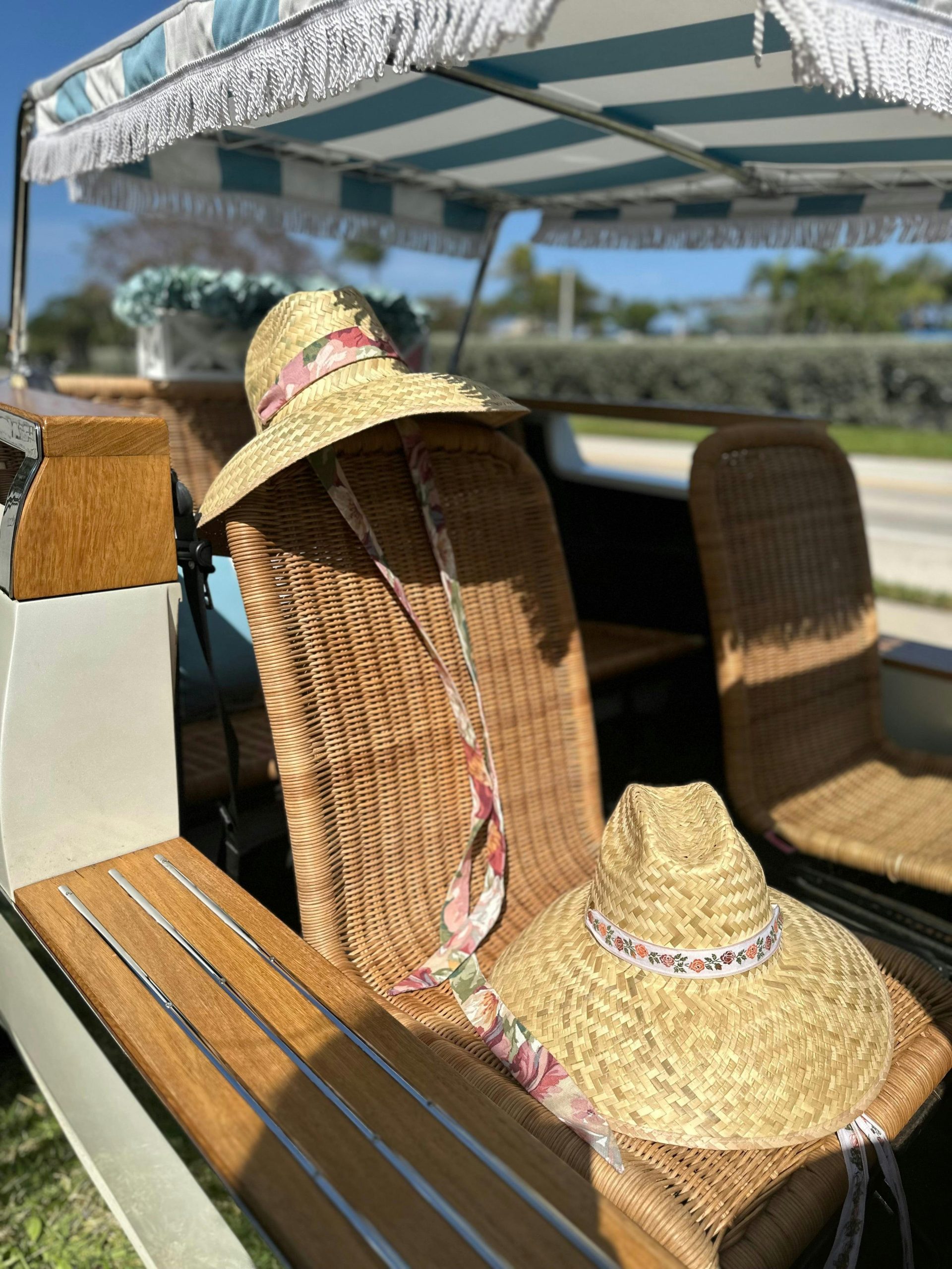 Begonia Sun Hat - Olive Green Wide & Short Grosgrain Ribbon - Image 3