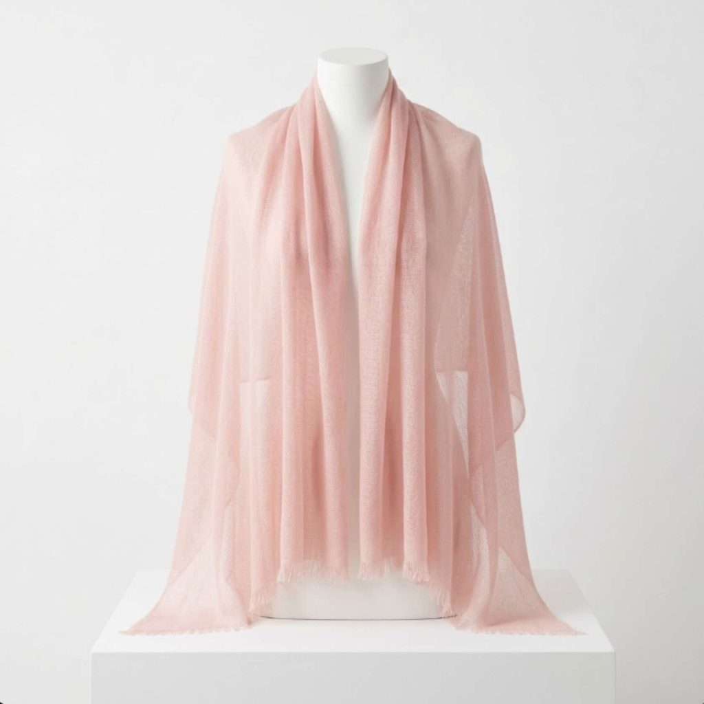Cashmere Pashmina Shawl - Pink & Rose Heritage