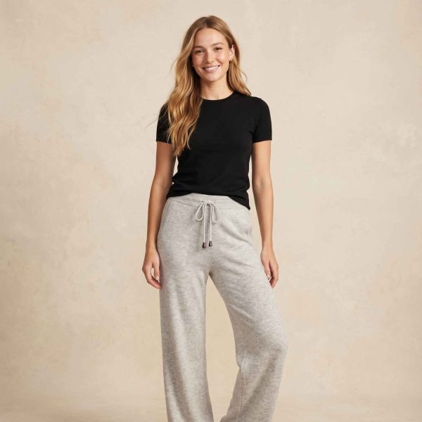 Women's Undyed Cashmere Sweatpants - Zenith Natural - Image 11