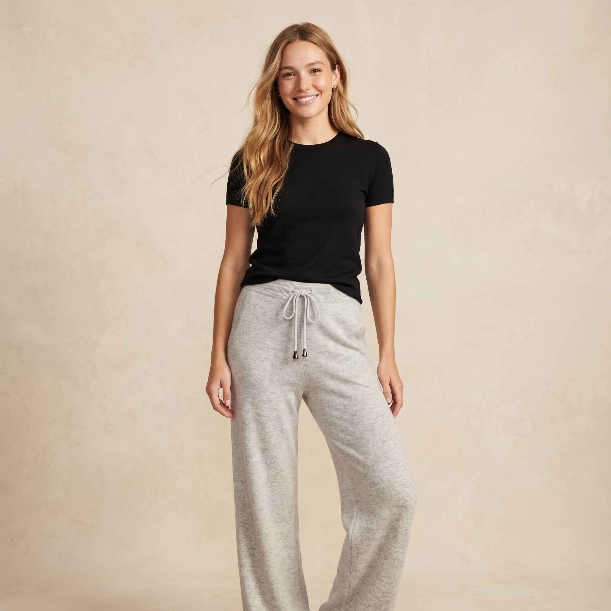 Women's Undyed Cashmere Sweatpants - Zenith Natural - Image 11