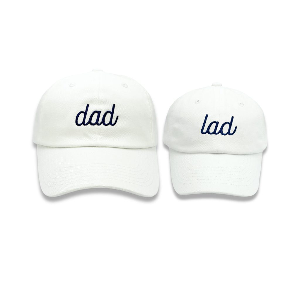 Dad & Lad Baseball Hat Set - Baby & Adult, Youth & Adult