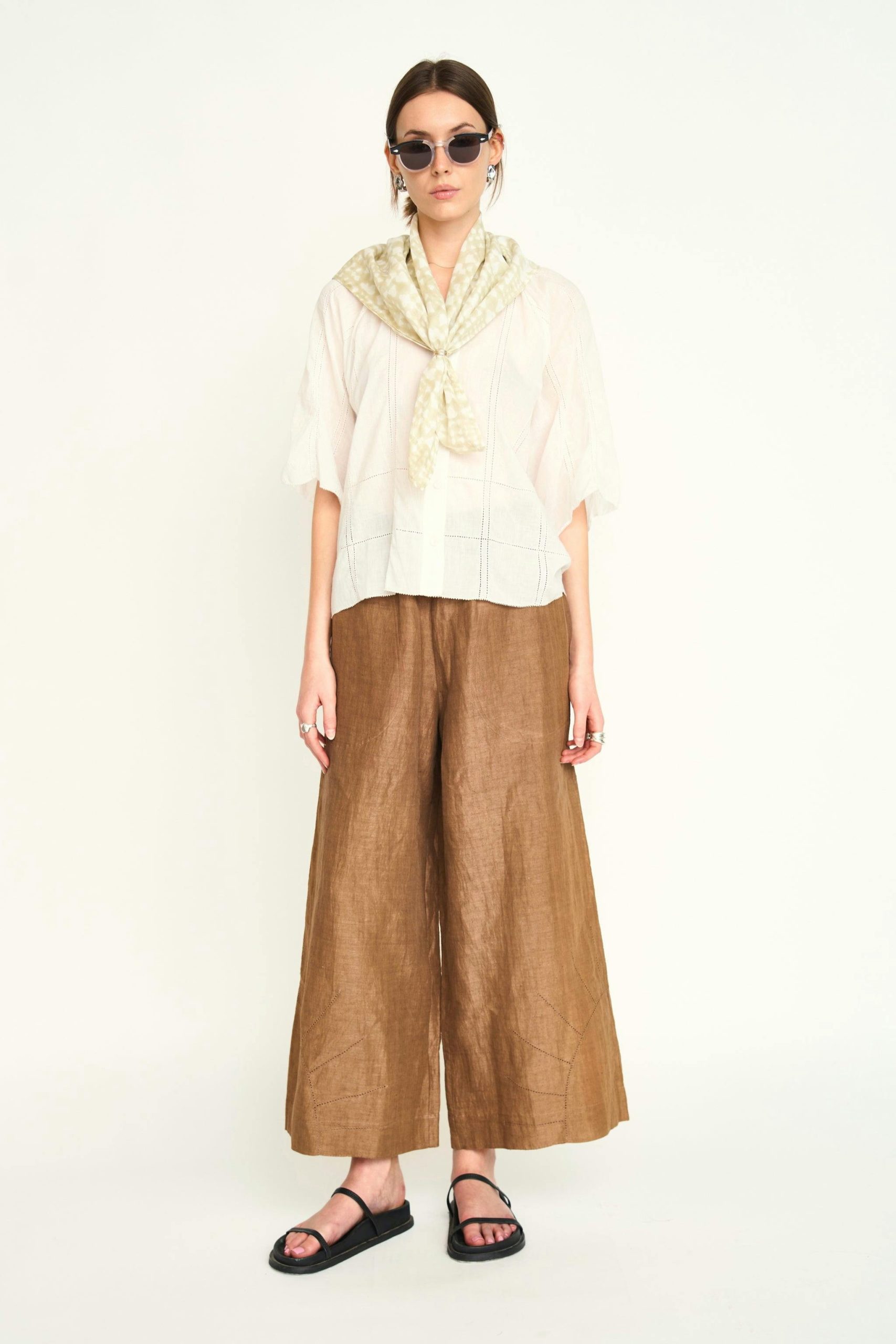 Mirth Pant in Brownie Linen - Image 6
