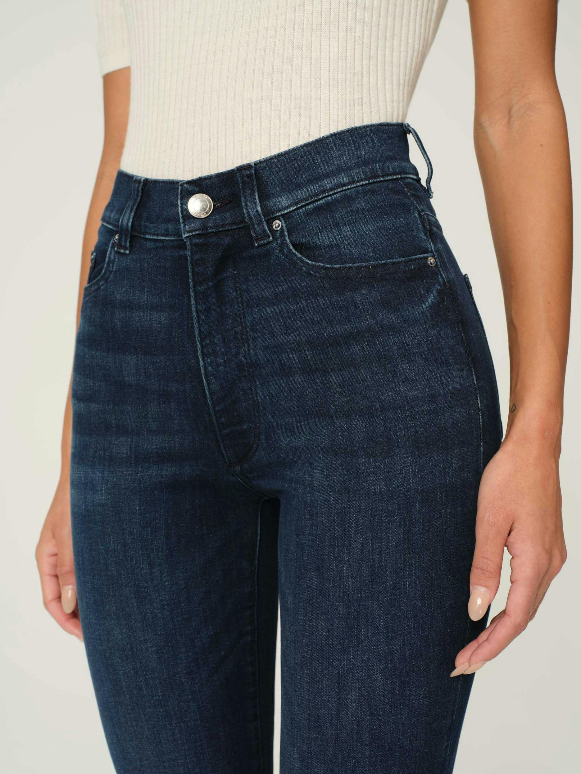 Halle Straight High Rise Instasculpt 29" Jeans | Mediterranean - Image 10