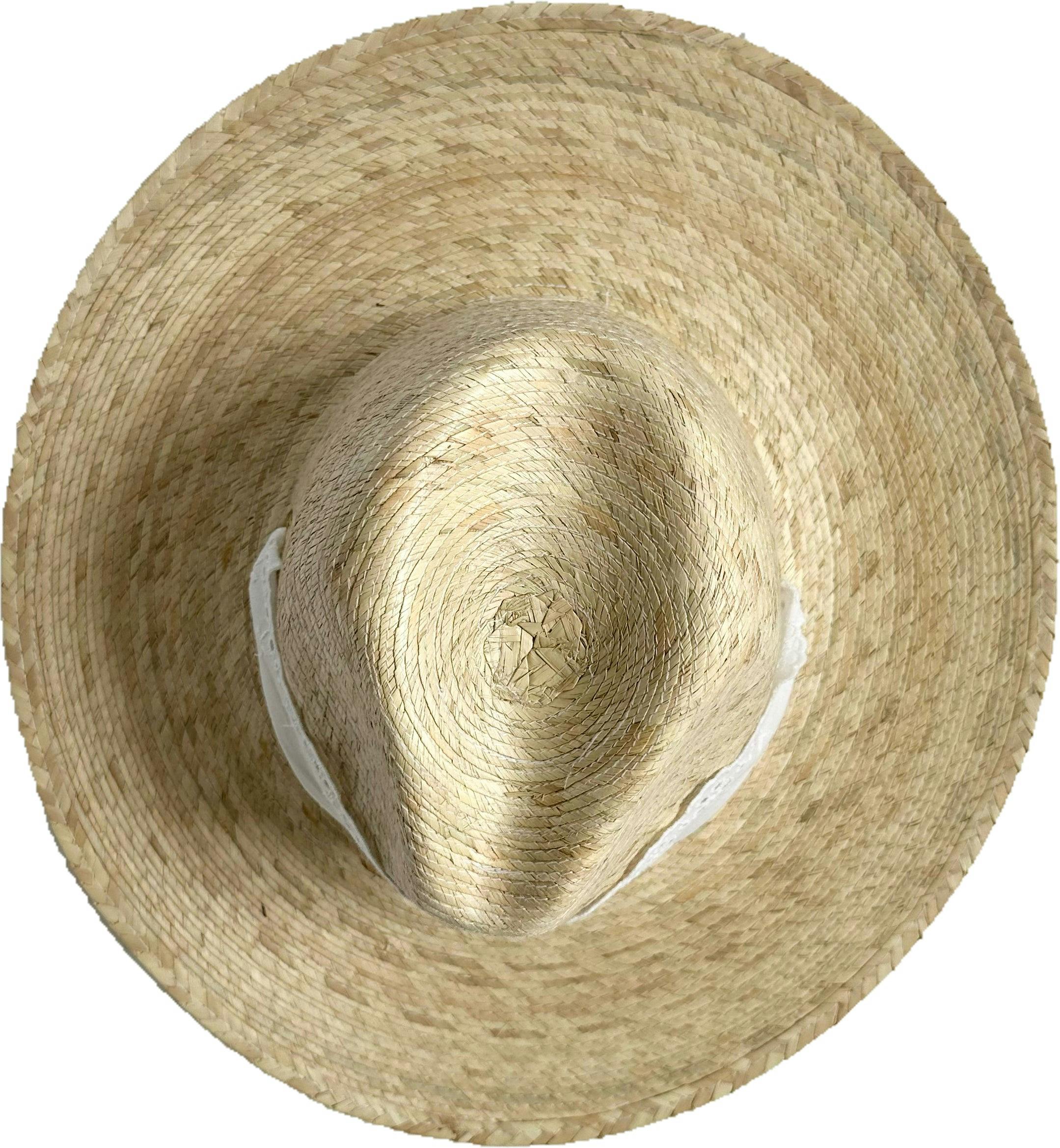 Zinnia Sun Hat - Wide & Short Lace Eyelet Ribbon - Image 11