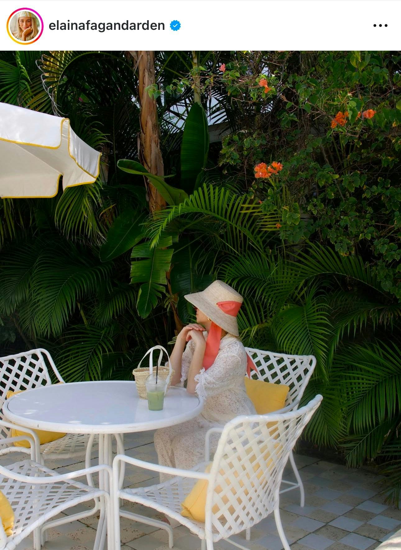 Clematis Bucket Hat - Wide & Short Light Pink Grosgrain Ribbon - Image 3