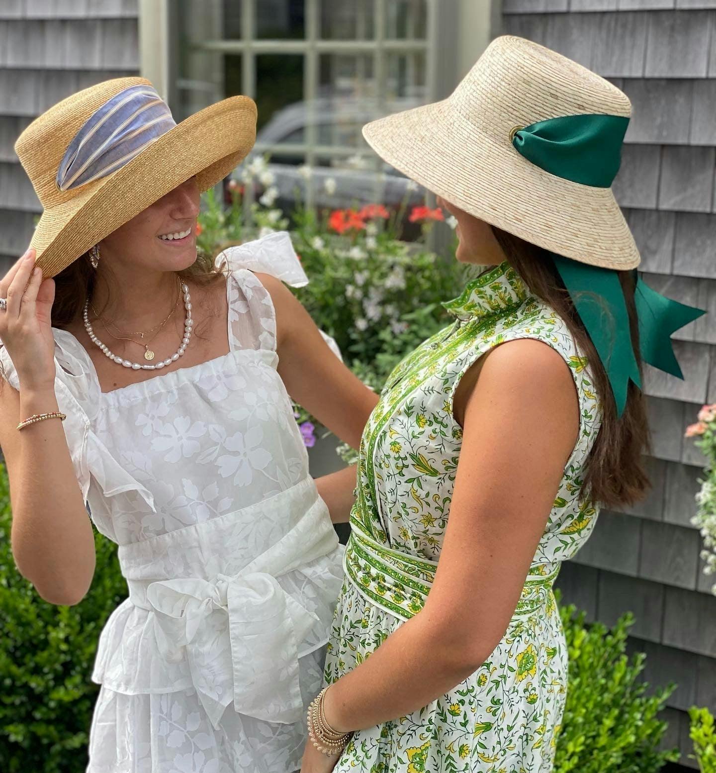 Clematis Bucket Hat - Masters Green Long Grosgrain Ribbon - Image 6