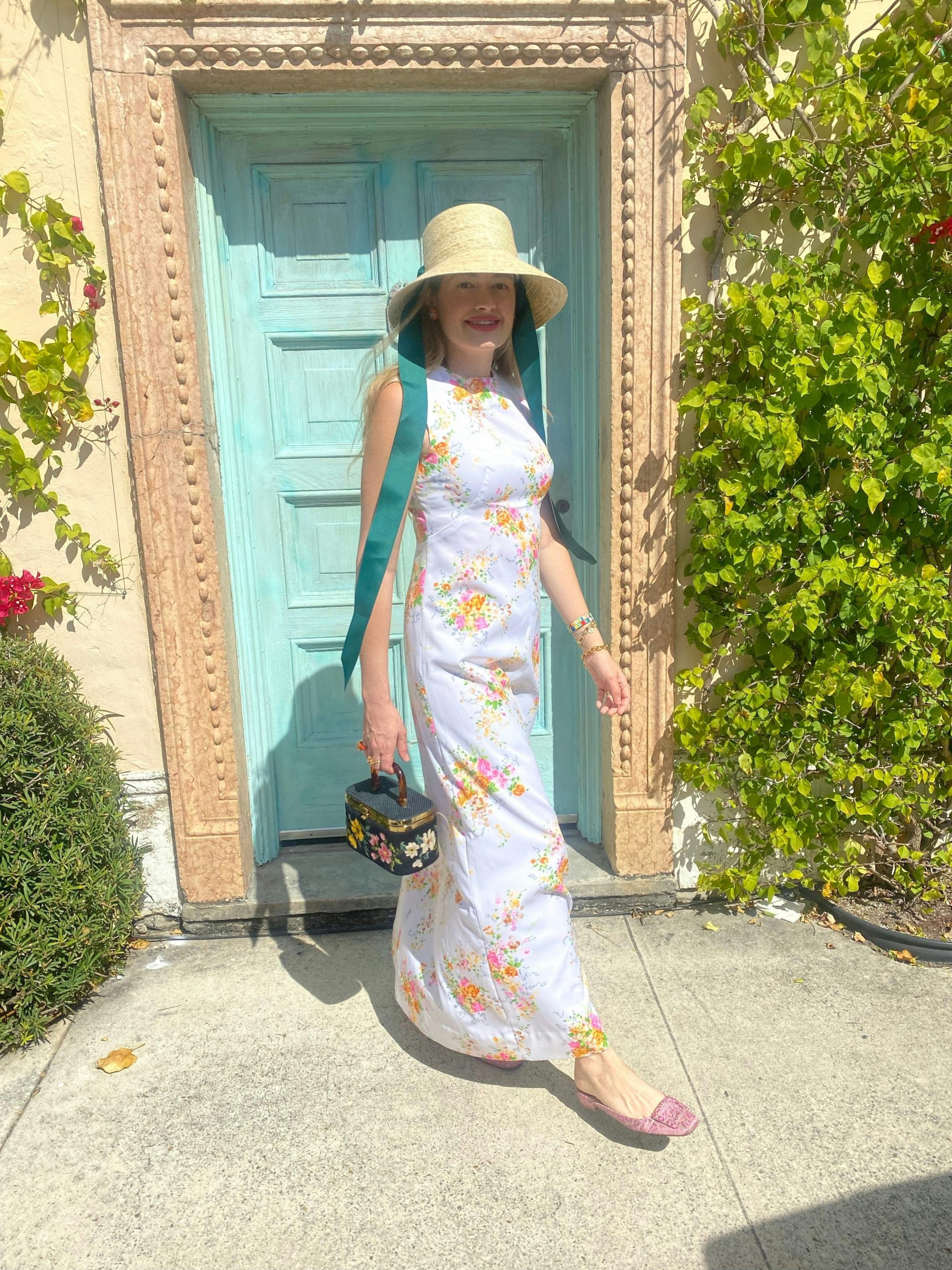 Clematis Bucket Hat - French Blue Wide & Short Grosgrain Ribbon - Image 18