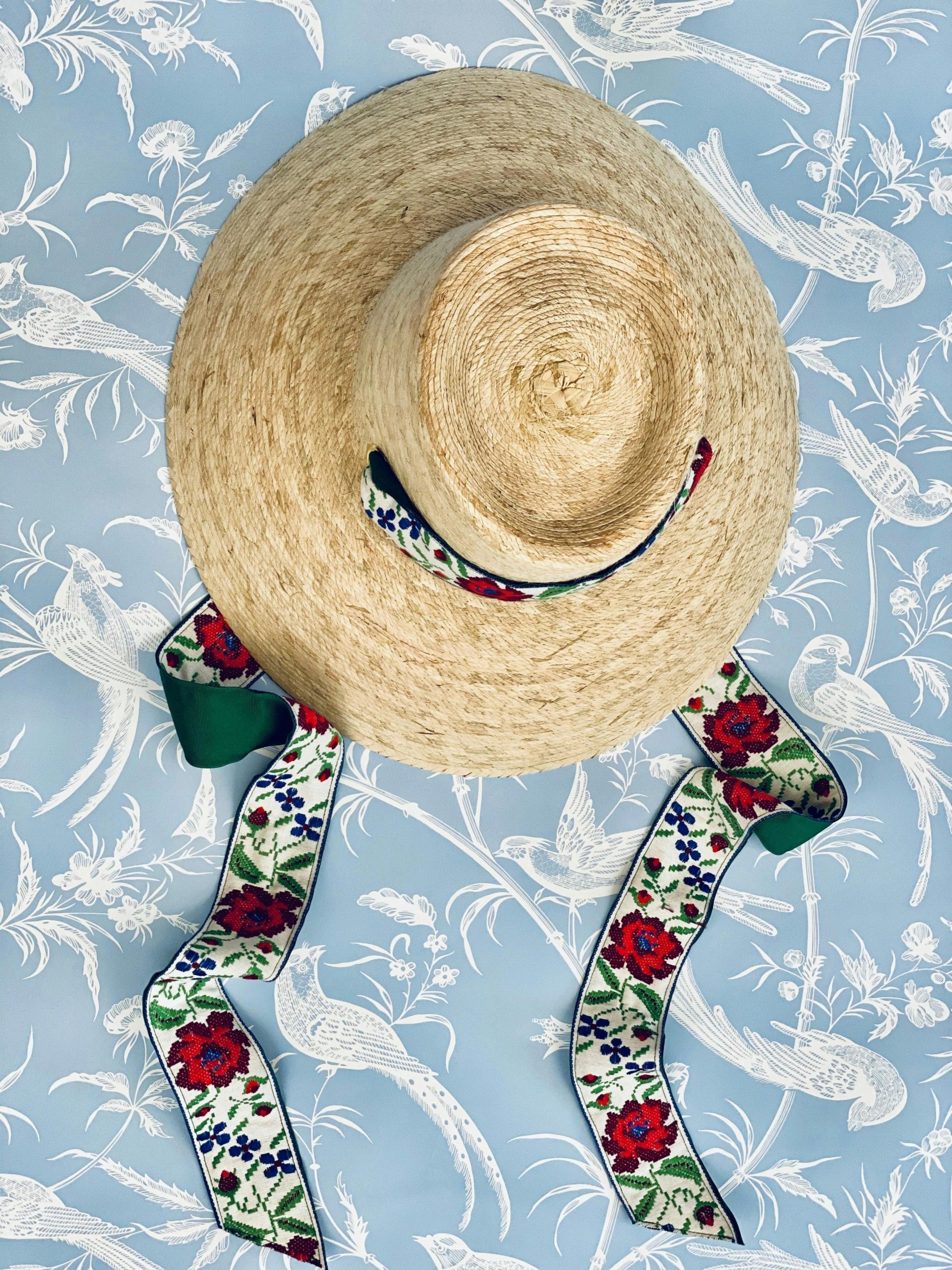 Wildflower Sun Hat - Masters Green Wide & Short Grosgrain Ribbon - Image 11