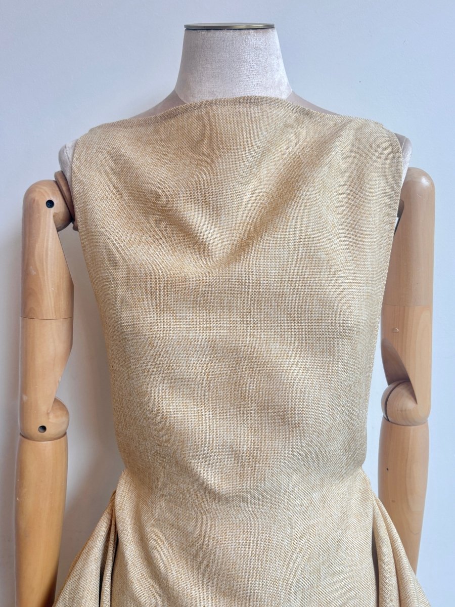 Zero-Waste Dress in Wheat Gauze Cotton - Image 3