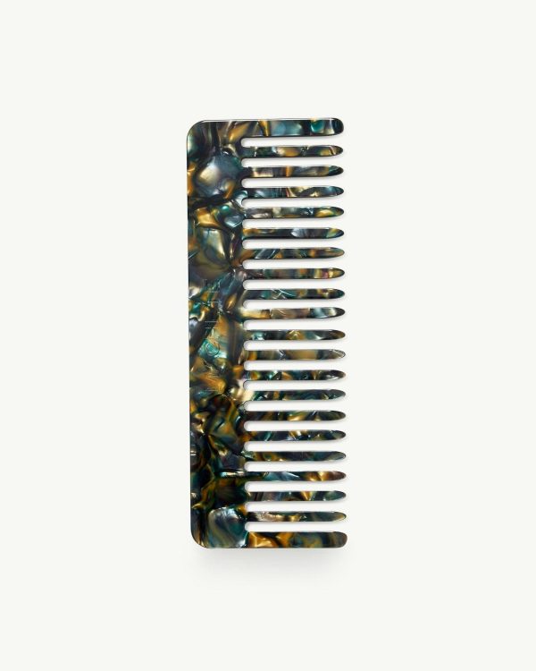 No. 2 Comb in Green Tortoise - Image 3