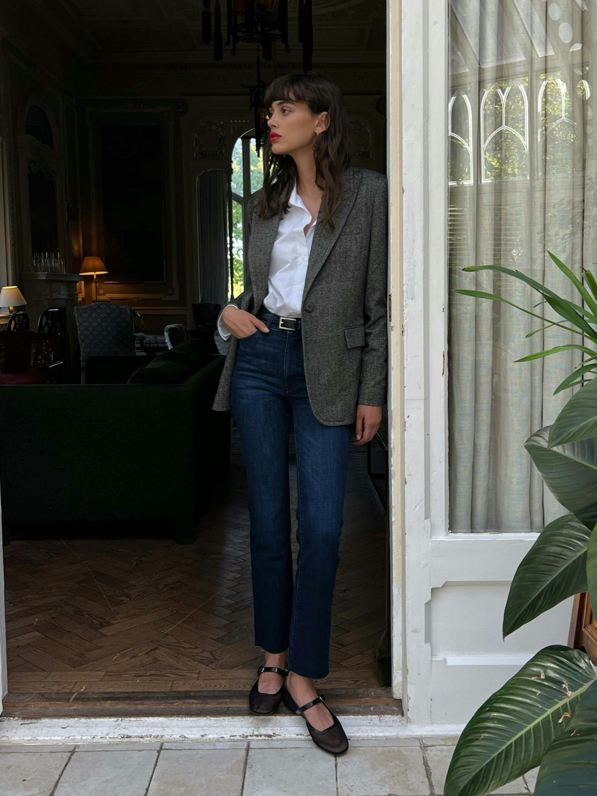 Halle Straight High Rise Instasculpt 29" Jeans | Mediterranean - Image 6