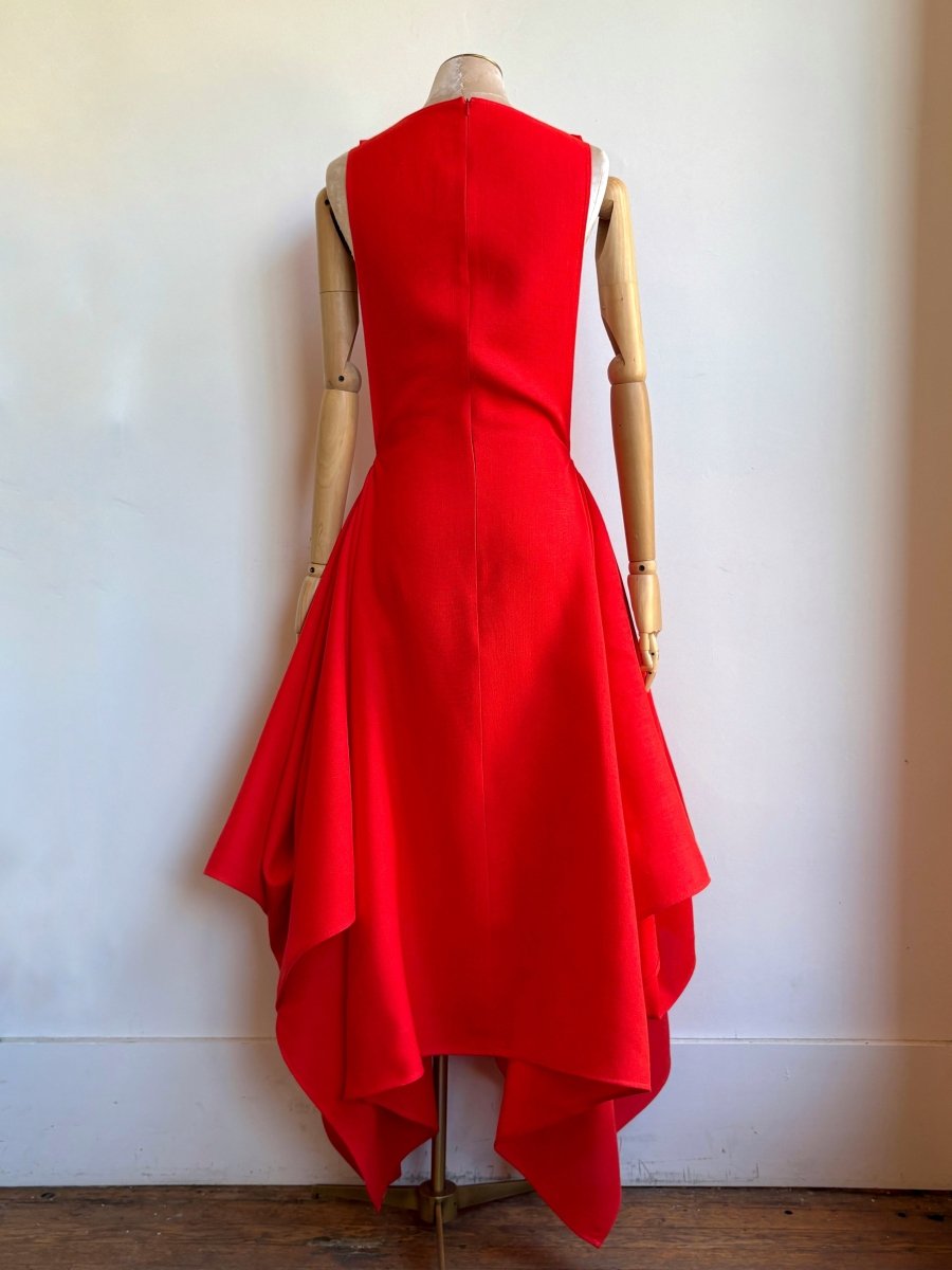 Zero-Waste Dress in Cherry Tomato - Image 2