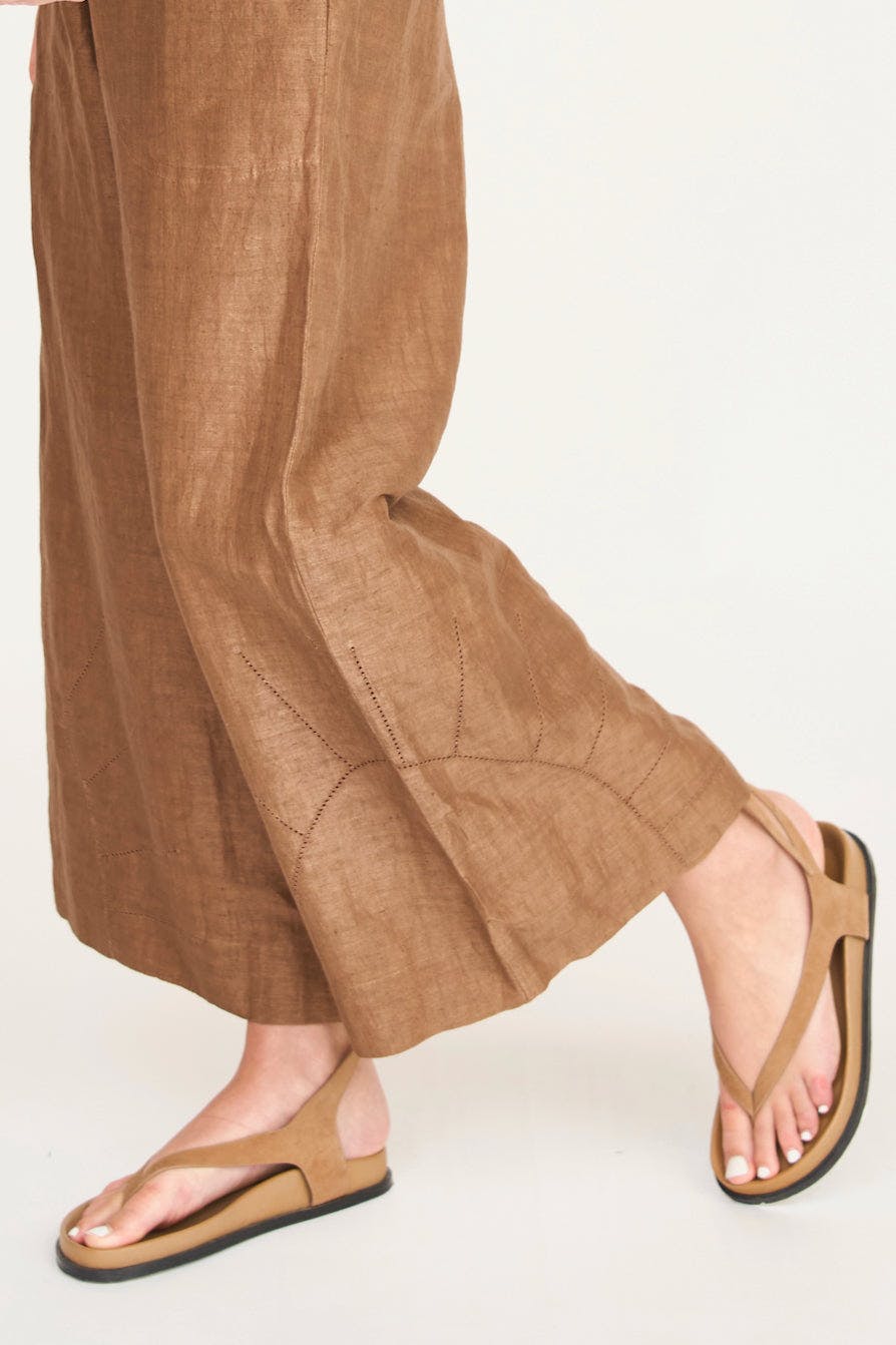 Mirth Pant in Brownie Linen - Image 5