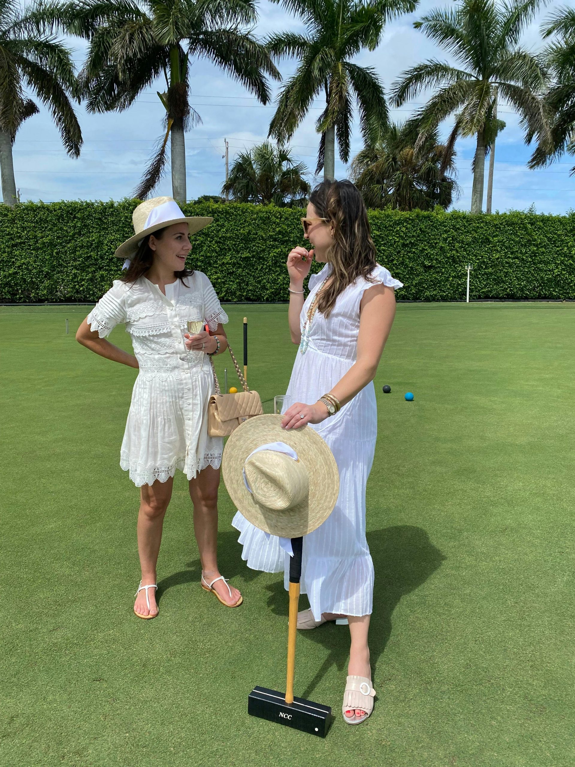 Zinnia Sun Hat - Long Ivory Grosgrain Ribbon - Image 5