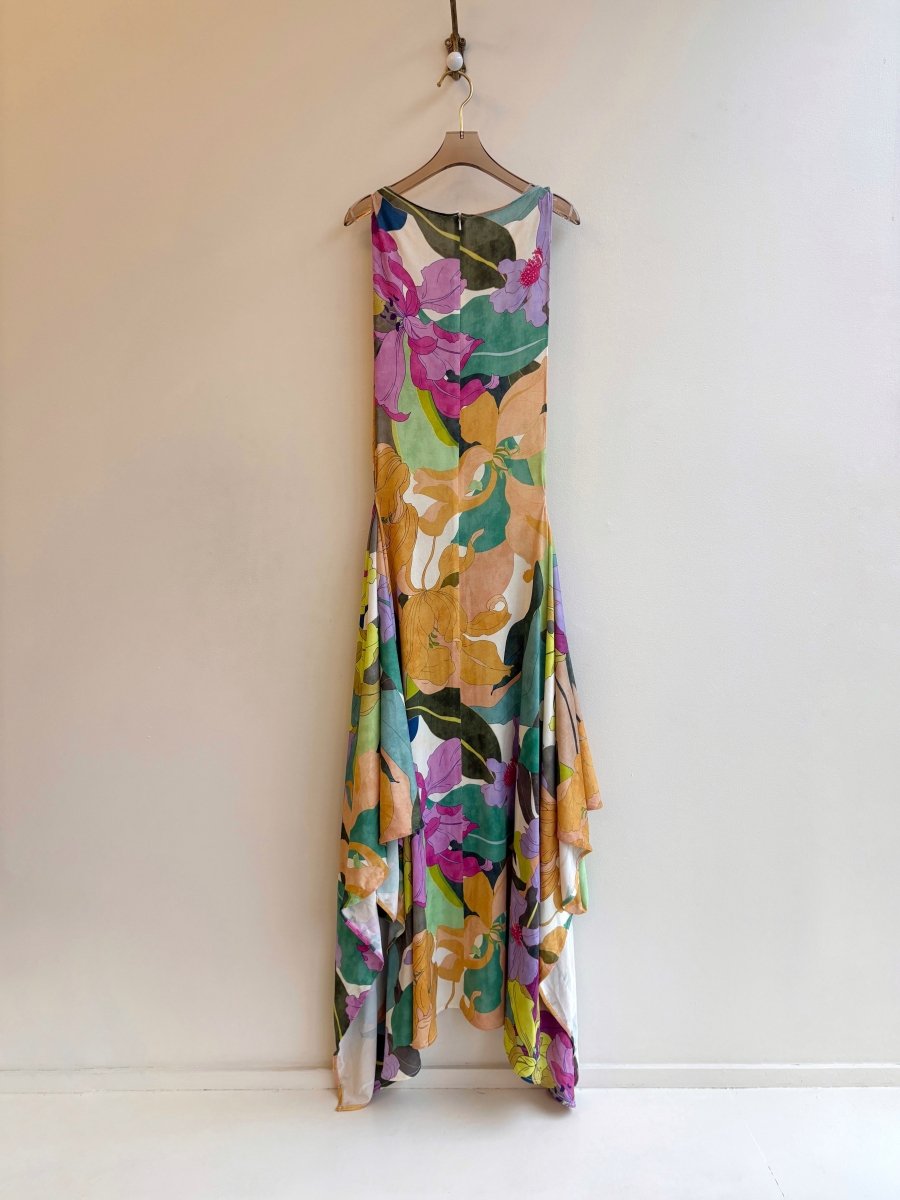 Zero-Waste Dress in Bright Tropical Floral - Image 2