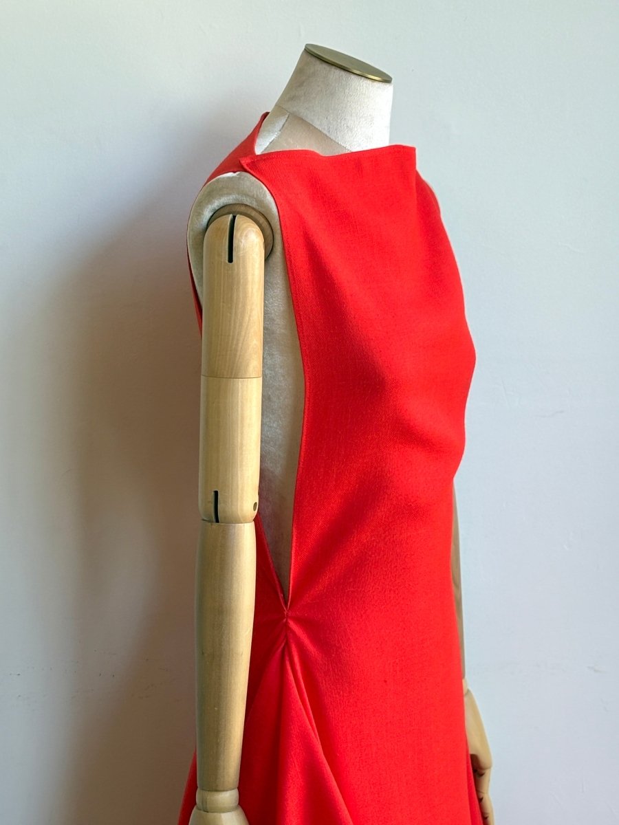 Zero-Waste Dress in Cherry Tomato - Image 3