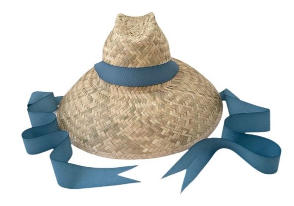 Begonia Sun Hat - Long French Blue Grosgrain Ribbon - Image 11