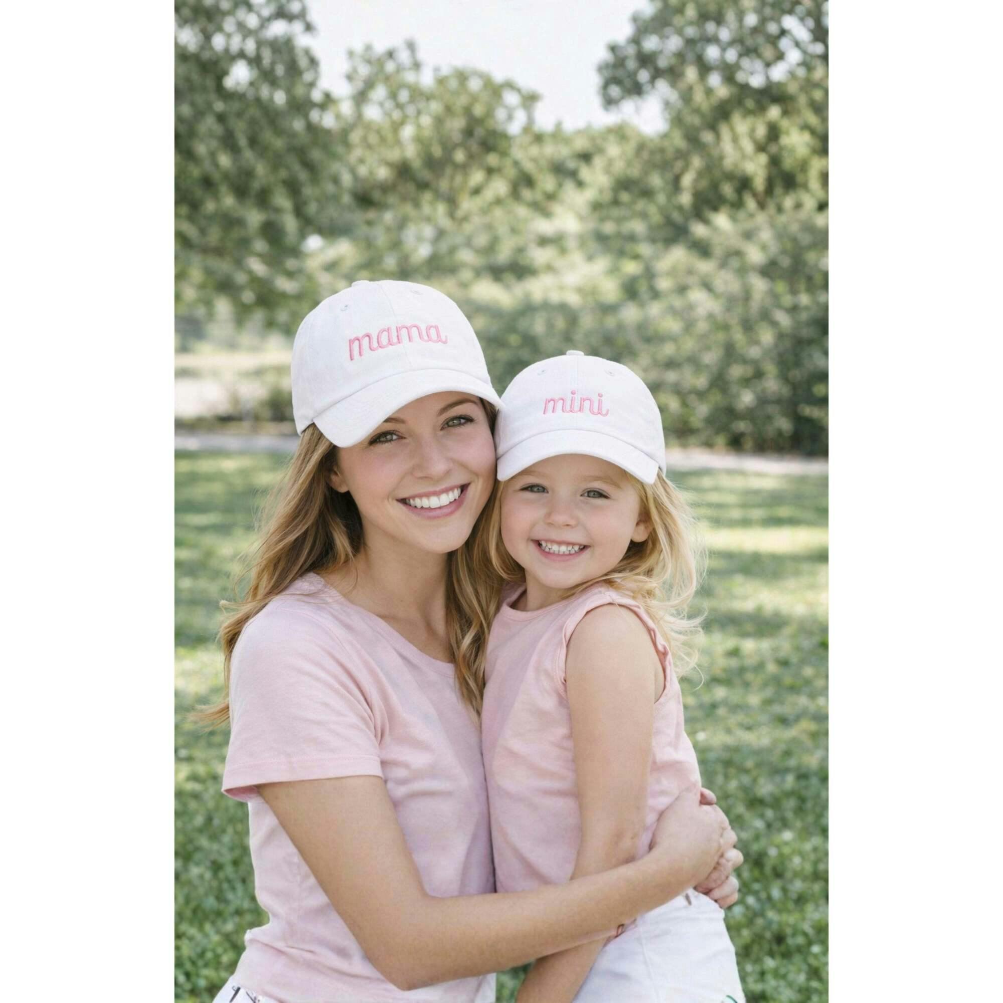 Mama & Mini Bow Baseball Hat Set - Image 2