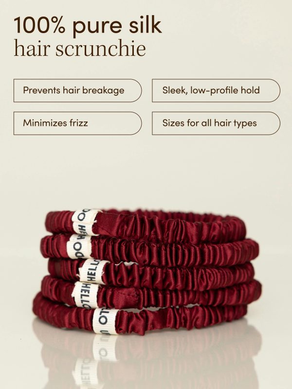 Cabana Skinny Silk Scrunchies - Image 5