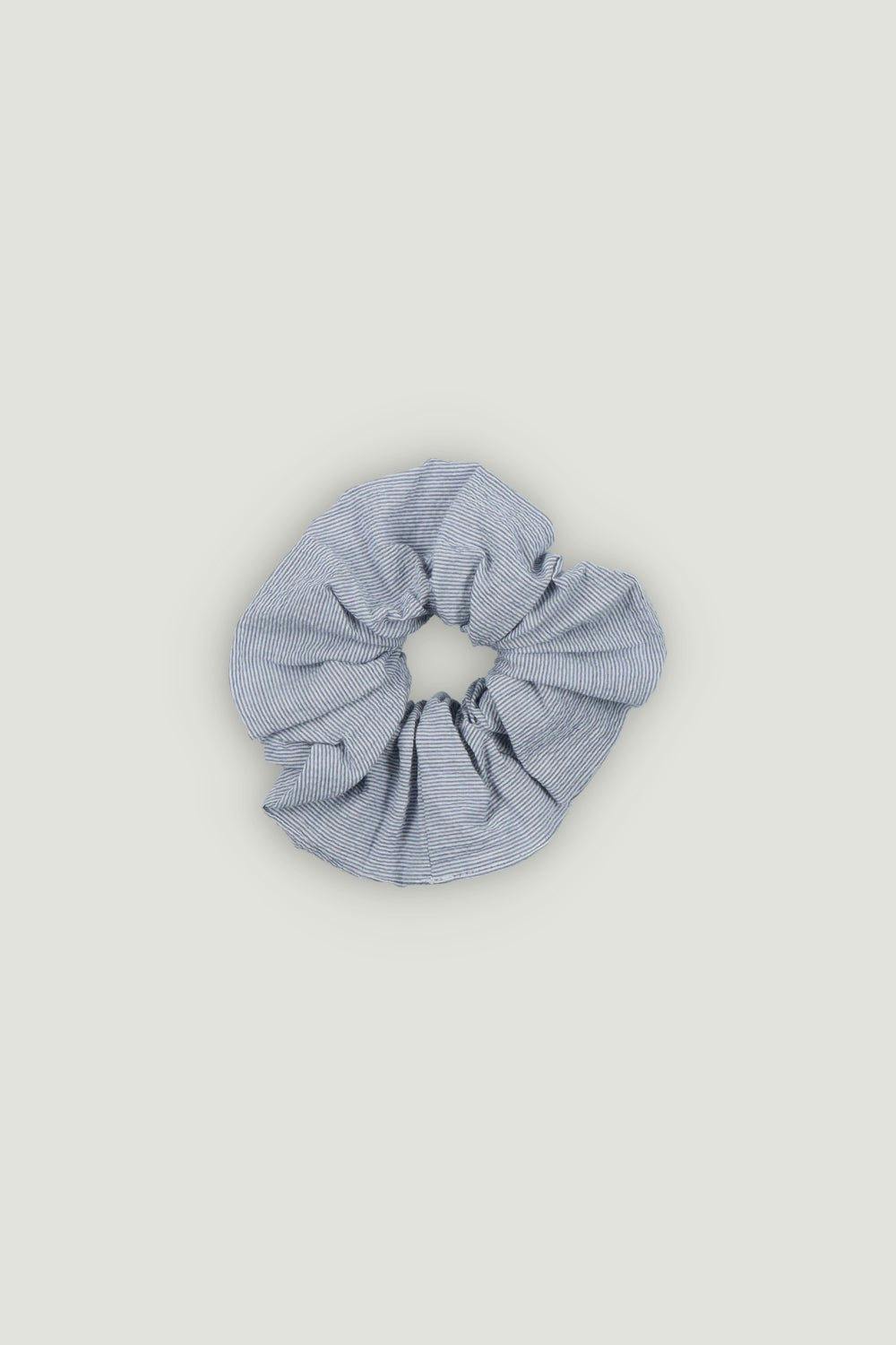 Cloe Woman Big Scrunchie Summer Midnight Pinstripes - Image 2