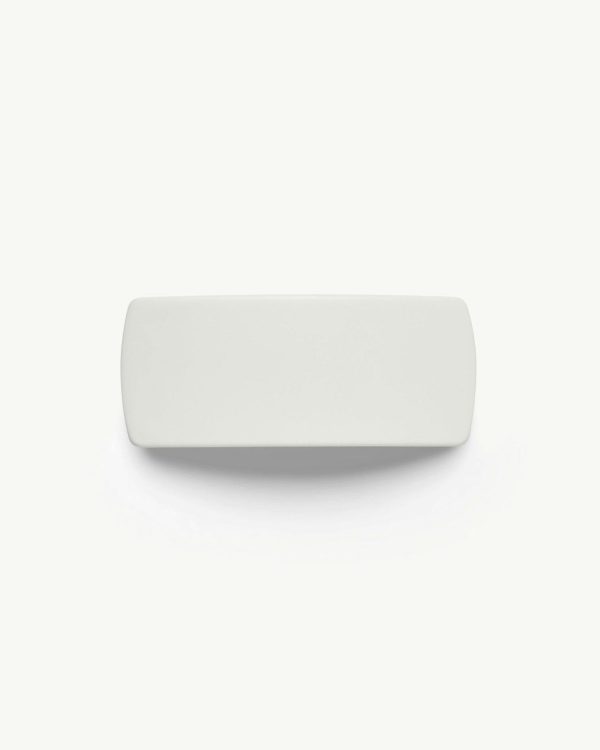 Jumbo Box Barrette in White Matte - Image 3