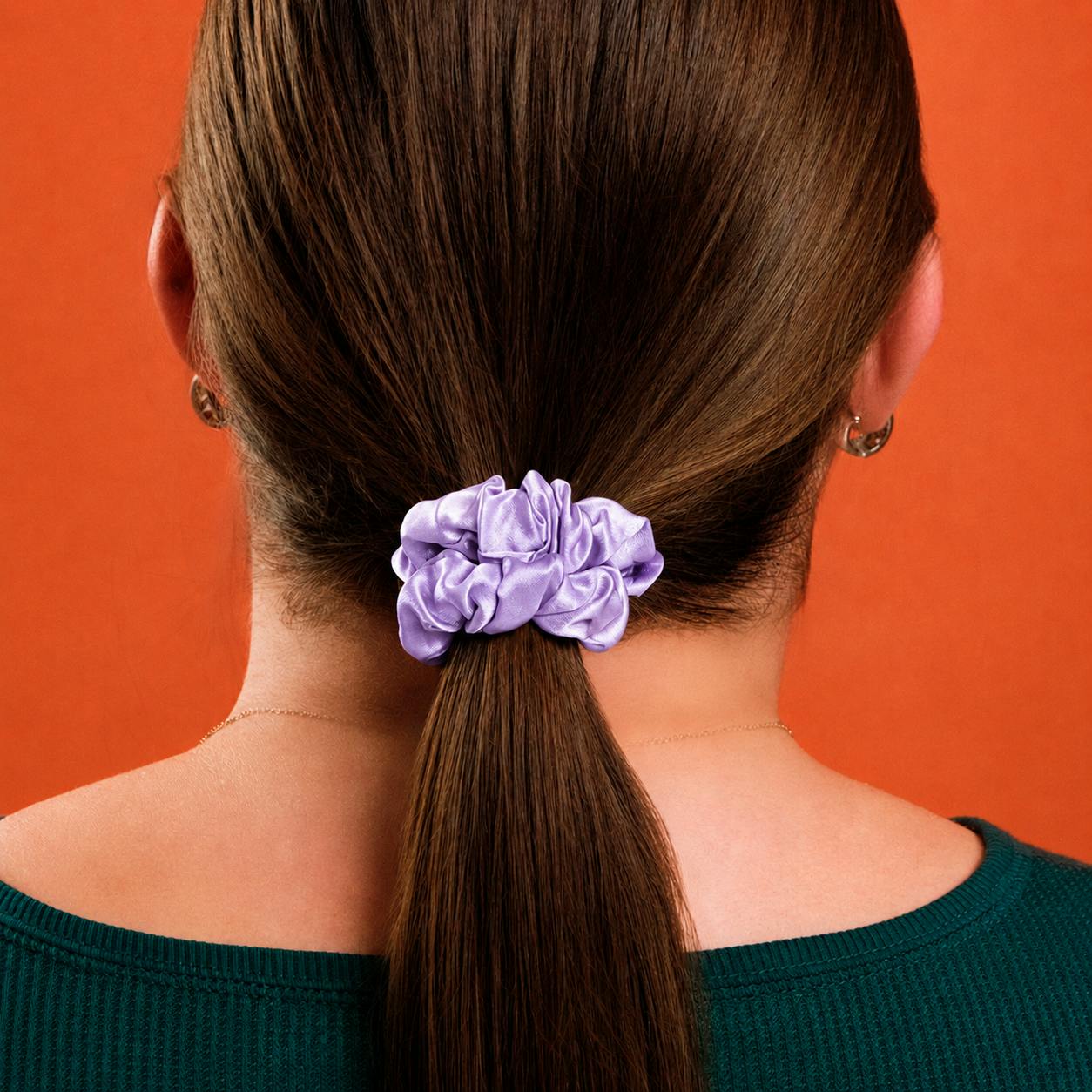 Lilac Silk Scrunchies - Image 11