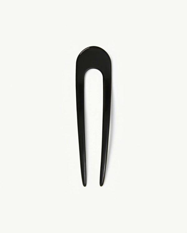 French Hair Pin in Black - Image 3