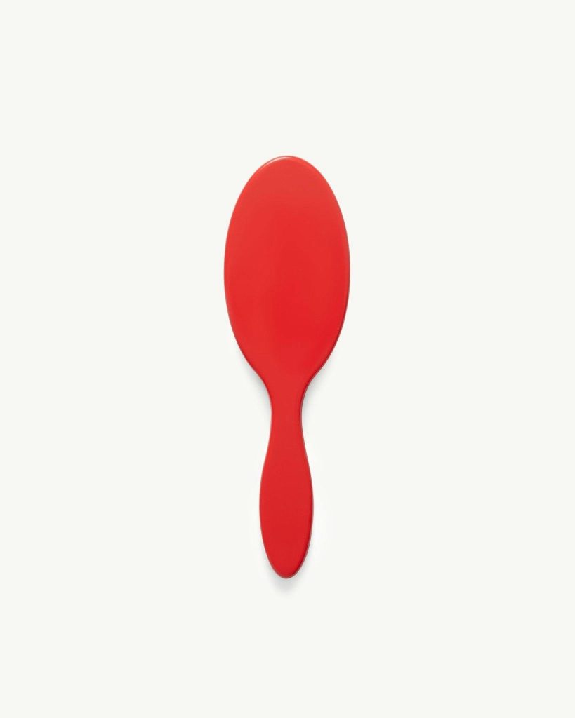 Travel Detangling Hair Brush in Ruby