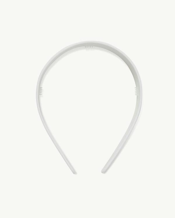 Wide Headband in White Matte - Image 4