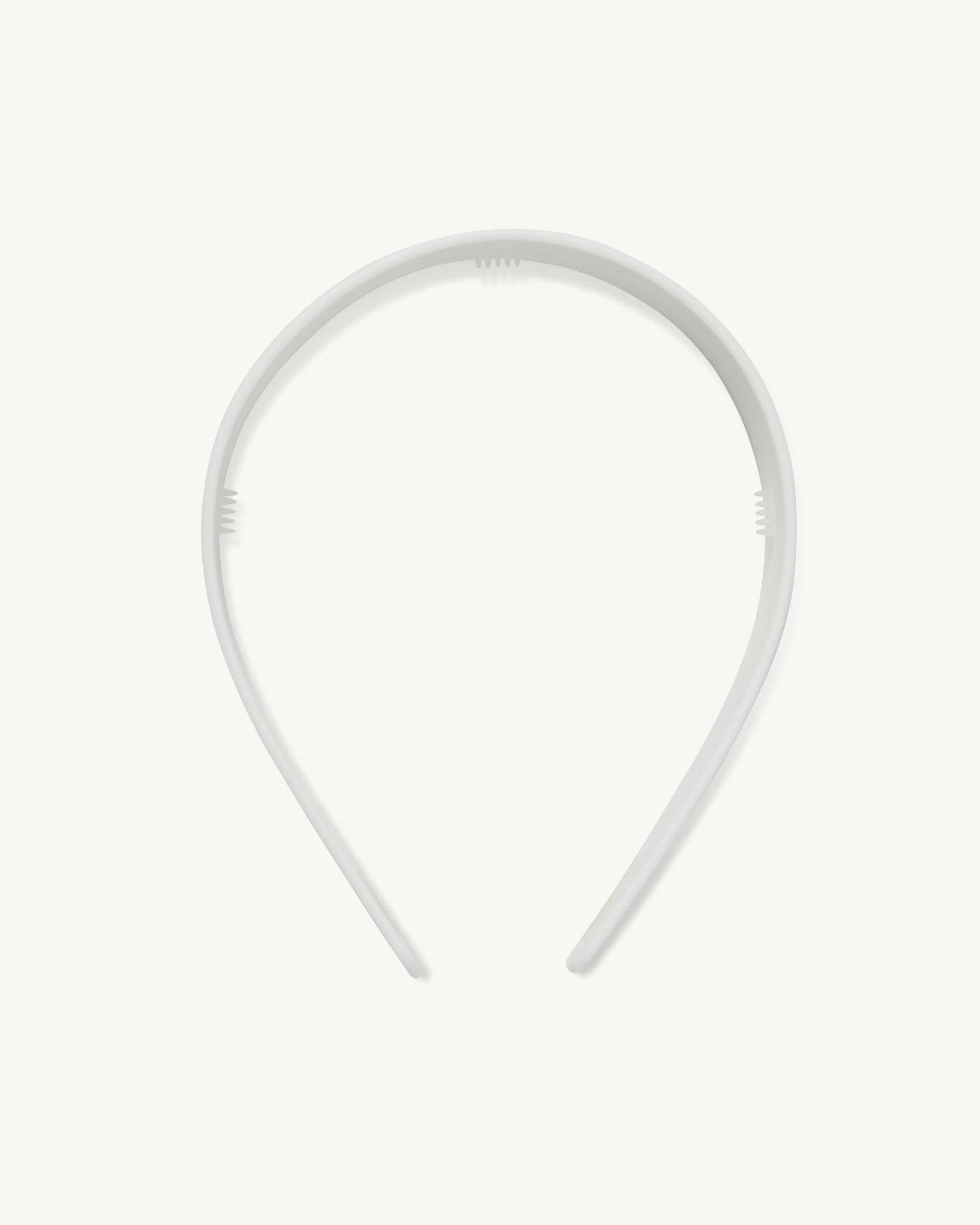Wide Headband in White Matte - Image 4