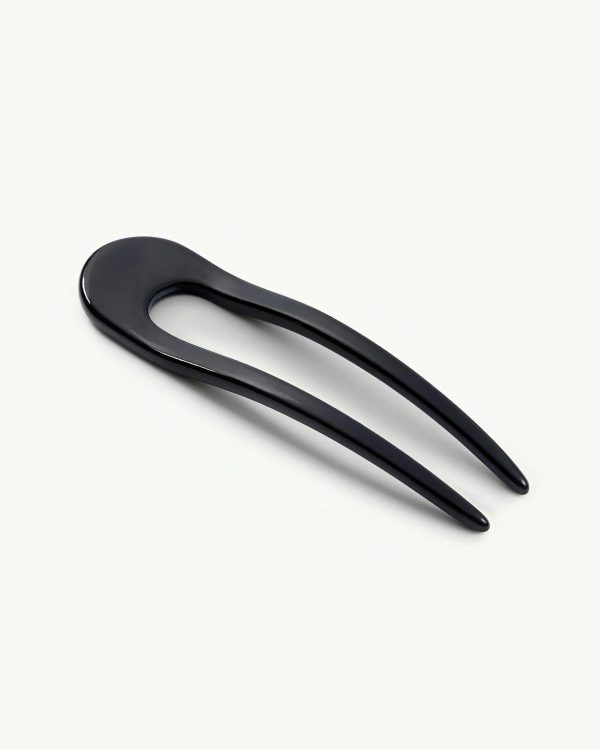 French Hair Pin in Black - Image 4