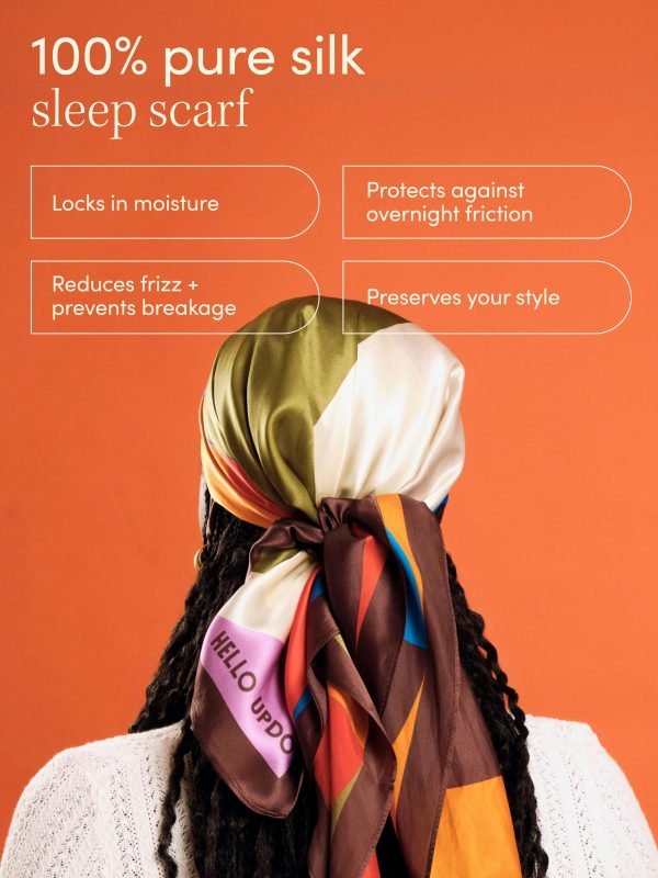 Golden Hour Silk Sleep Scarf - Image 4