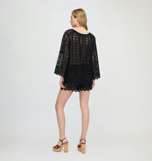 The Kaya Short - Black Broderie - Image 5