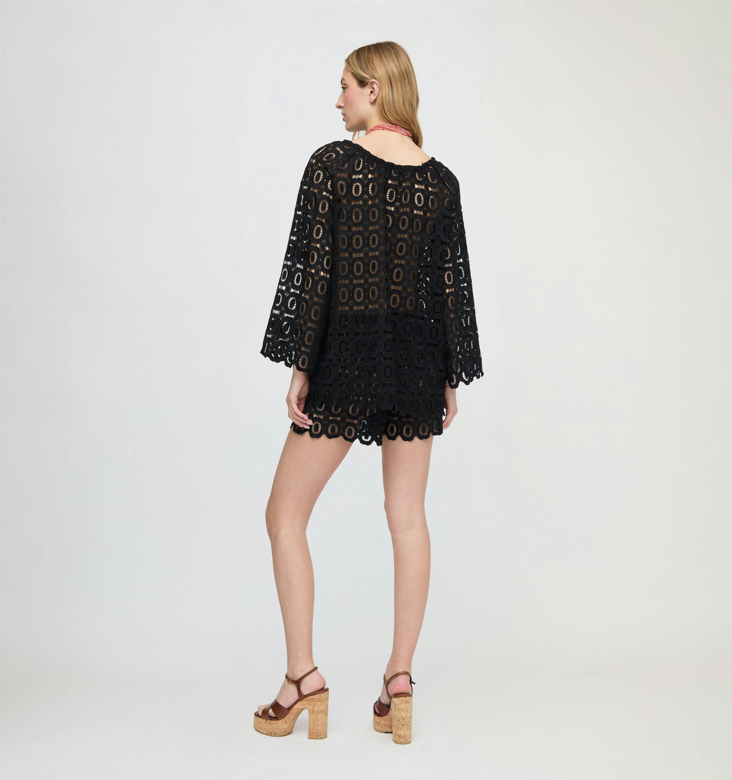 The Kaya Short - Black Broderie - Image 5