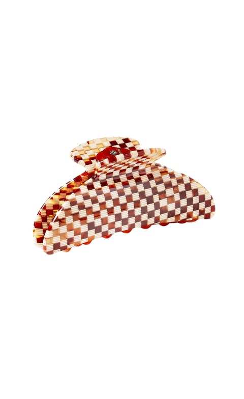 Midi Heirloom Claw in Tortoise Checker - Image 3