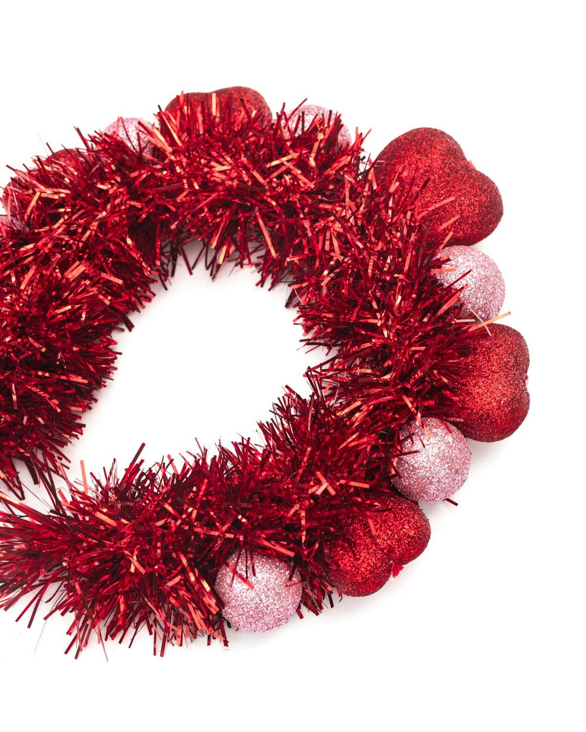 Packed Party Party Heart-y Valentine Novelty Headband - Red Glitter Hearts and Pink Glitter Balls Tinsel Headband for Valentine's Day and Galentine's, One Size - Image 4