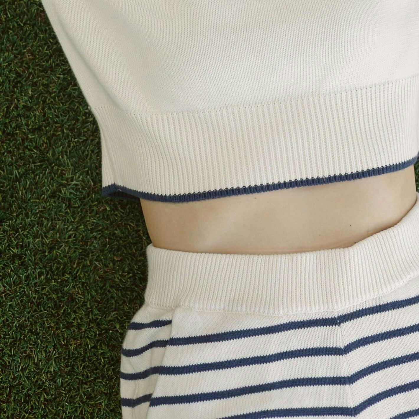 Women's Breton Stripe Knit Short - Image 5