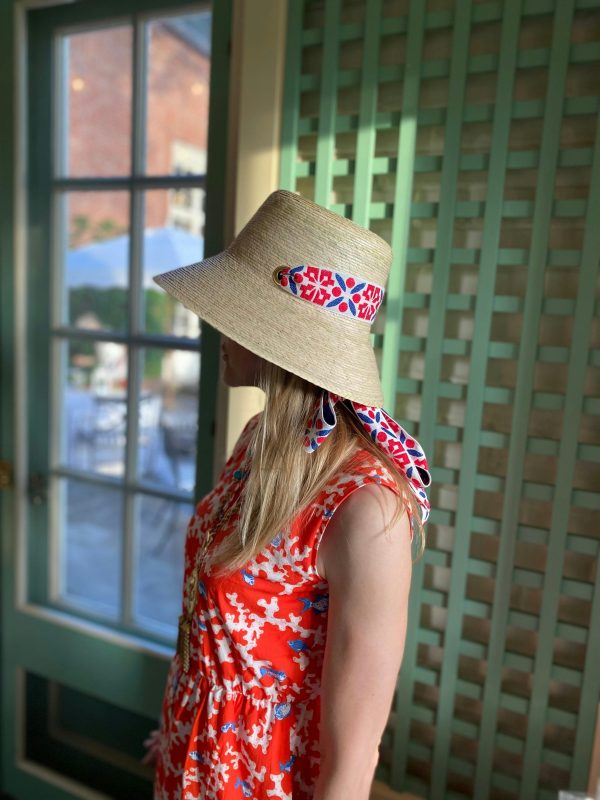Clematis Bucket Hat - Wide & Short Light Pink Grosgrain Ribbon - Image 14