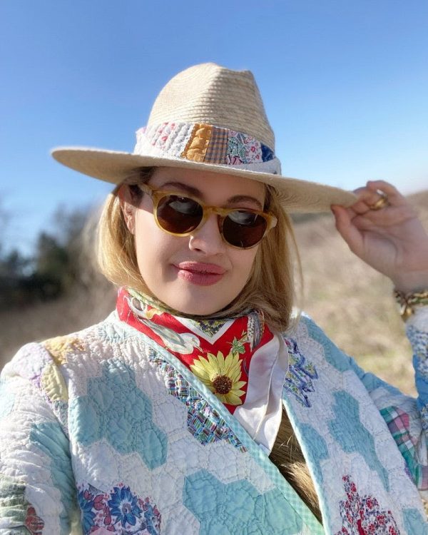 Zinnia Sun Hat - Long Ivory Grosgrain Ribbon - Image 20
